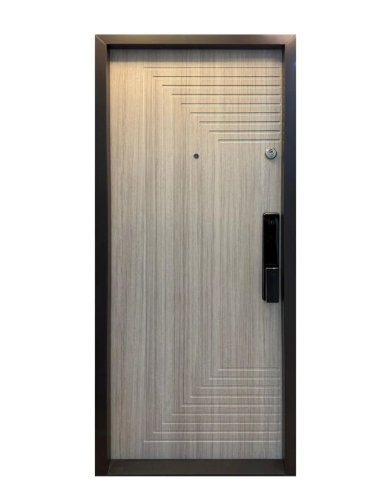 Usa metalica Maco apartament U19 Stejar Nordic cu incuietoare inteligentă Smart Face